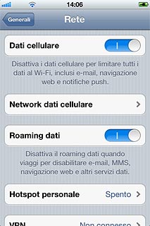 Visualizzare e modificare le impostazioni APN